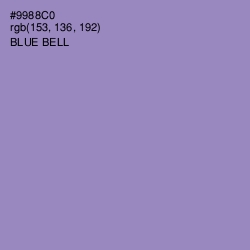 #9988C0 - Blue Bell Color Image